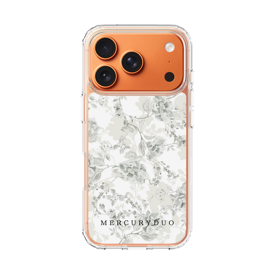 Slim Protection Case［ MERCURYDUO - NuanceFlower - White ］