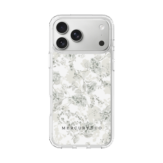 Slim Protection Case［ MERCURYDUO - NuanceFlower - White ］