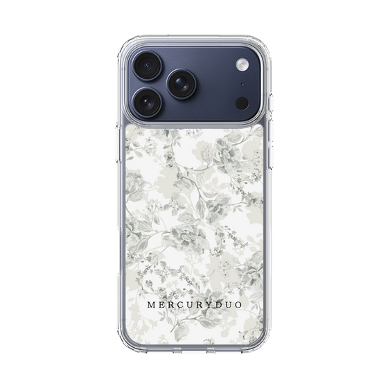 Slim Protection Case［ MERCURYDUO - NuanceFlower - White ］