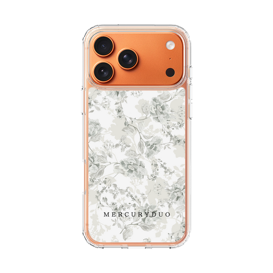 Slim Protection Case［ MERCURYDUO - NuanceFlower - White ］