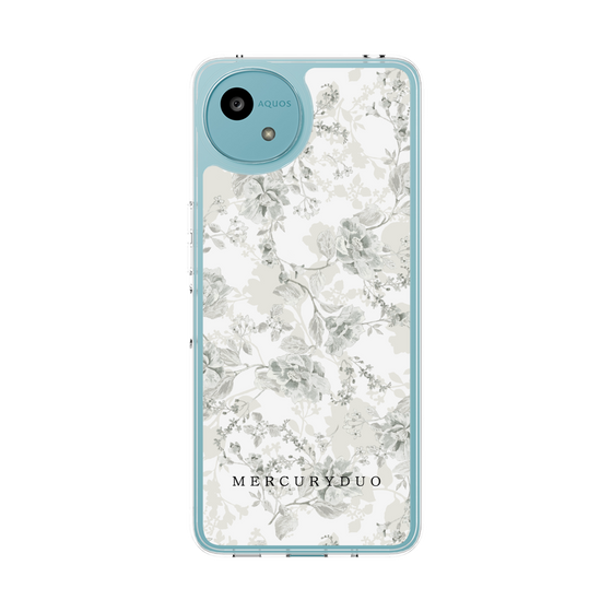 Slim Protection Case［ MERCURYDUO - NuanceFlower - White ］
