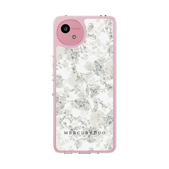 Slim Protection Case［ MERCURYDUO - NuanceFlower - White ］