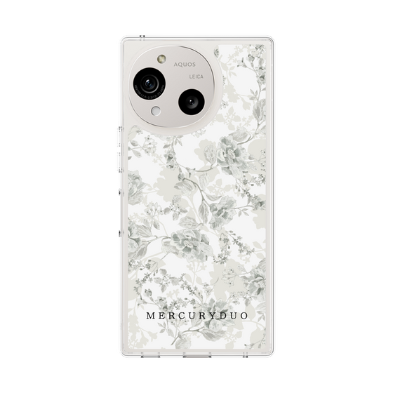 Slim Protection Case［ MERCURYDUO - NuanceFlower - White ］