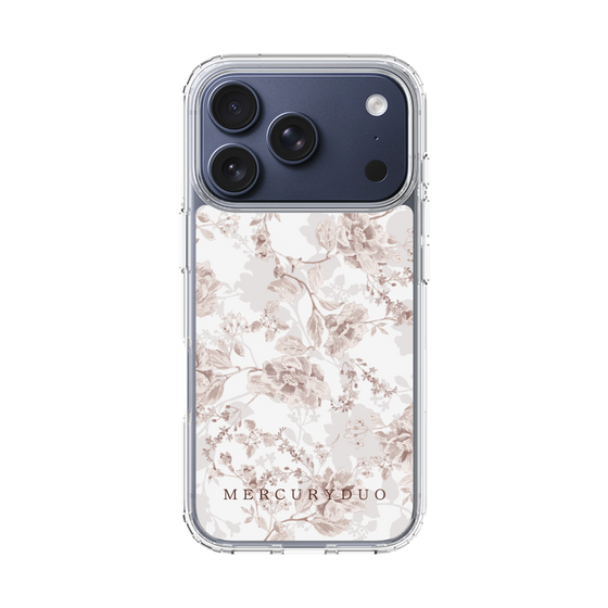 Slim Protection Case［ MERCURYDUO - NuanceFlower - Beige ］