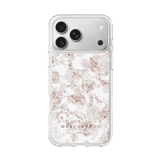 Slim Protection Case［ MERCURYDUO - NuanceFlower - Beige ］