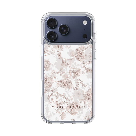 Slim Protection Case［ MERCURYDUO - NuanceFlower - Beige ］