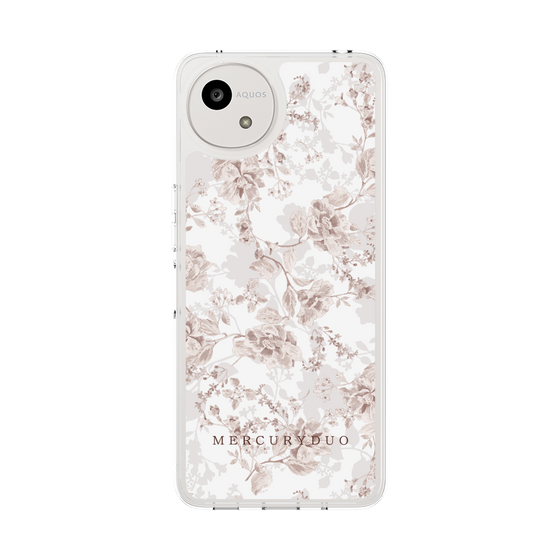 Slim Protection Case［ MERCURYDUO - NuanceFlower - Beige ］