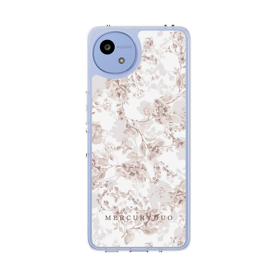 Slim Protection Case［ MERCURYDUO - NuanceFlower - Beige ］