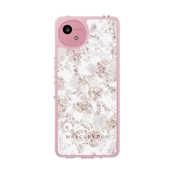 Slim Protection Case［ MERCURYDUO - NuanceFlower - Beige ］