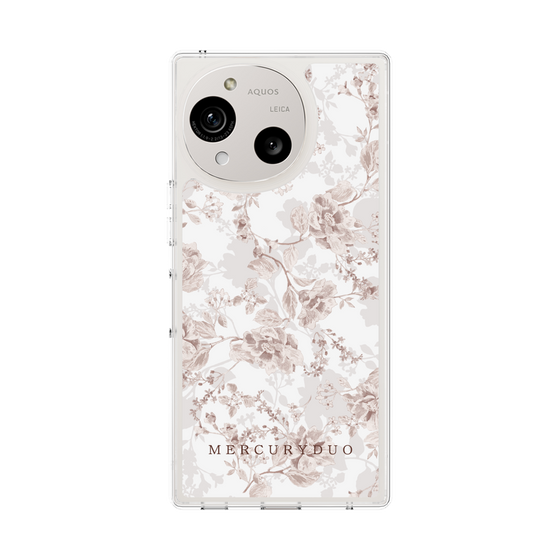 Slim Protection Case［ MERCURYDUO - NuanceFlower - Beige ］