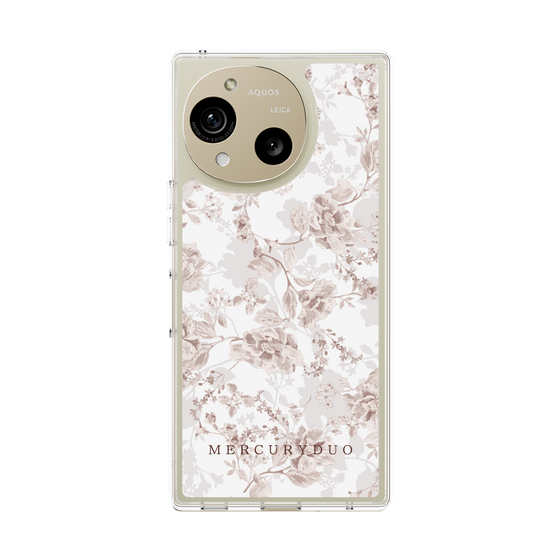 Slim Protection Case［ MERCURYDUO - NuanceFlower - Beige ］