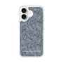 Slim Protection Case［ LAGUNAMOON - FlowerPattern - Dark blue ］