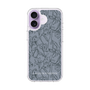 Slim Protection Case［ LAGUNAMOON - FlowerPattern - Dark blue ］