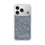 Slim Protection Case［ LAGUNAMOON - FlowerPattern - Dark blue ］