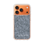 Slim Protection Case［ LAGUNAMOON - FlowerPattern - Dark blue ］