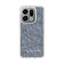 Slim Protection Case［ LAGUNAMOON - FlowerPattern - Dark blue ］