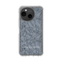 Slim Protection Case［ LAGUNAMOON - FlowerPattern - Dark blue ］
