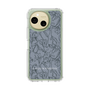 Slim Protection Case［ LAGUNAMOON - FlowerPattern - Dark blue ］