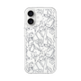 Slim Protection Case［ LAGUNAMOON - FlowerPattern - Clear×Grey ］