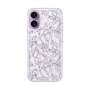 Slim Protection Case［ LAGUNAMOON - FlowerPattern - Clear×Grey ］
