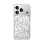 Slim Protection Case［ LAGUNAMOON - FlowerPattern - Clear×Grey ］