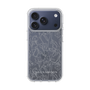 Slim Protection Case［ LAGUNAMOON - FlowerPattern - Clear×Grey ］