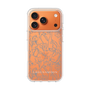Slim Protection Case［ LAGUNAMOON - FlowerPattern - Clear×Grey ］