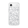 Slim Protection Case［ LAGUNAMOON - FlowerPattern - Clear×Grey ］