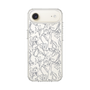 Slim Protection Case［ LAGUNAMOON - FlowerPattern - Clear×Grey ］