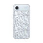 Slim Protection Case［ LAGUNAMOON - FlowerPattern - Clear×Grey ］