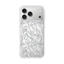Slim Protection Case［ LAGUNAMOON - FlowerPattern - Clear×Grey ］