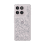 Slim Protection Case［ LAGUNAMOON - FlowerPattern - Clear×Grey ］