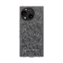 Slim Protection Case［ LAGUNAMOON - FlowerPattern - Clear×Grey ］