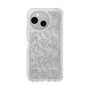 Slim Protection Case［ LAGUNAMOON - FlowerPattern - Clear×Grey ］
