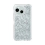 Slim Protection Case［ LAGUNAMOON - FlowerPattern - Clear×Grey ］