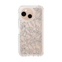 Slim Protection Case［ LAGUNAMOON - FlowerPattern - Clear×Grey ］