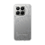 Slim Protection Case［ LAGUNAMOON - FlowerPattern - Clear×Grey ］