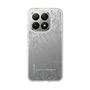 Slim Protection Case［ LAGUNAMOON - FlowerPattern - Clear×Grey ］
