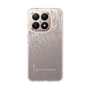 Slim Protection Case［ LAGUNAMOON - FlowerPattern - Clear×Grey ］