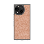 Slim Protection Case［ LAGUNAMOON - FlowerPattern - Orange ］