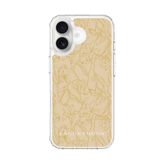 Slim Protection Case［ LAGUNAMOON - FlowerPattern - Yellow ］