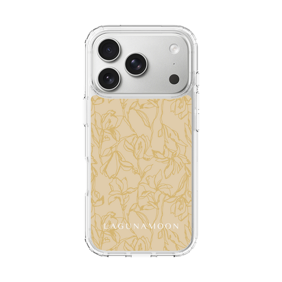 Slim Protection Case［ LAGUNAMOON - FlowerPattern - Yellow ］
