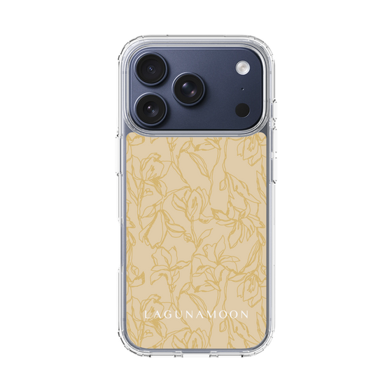Slim Protection Case［ LAGUNAMOON - FlowerPattern - Yellow ］