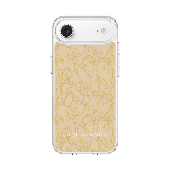 Slim Protection Case［ LAGUNAMOON - FlowerPattern - Yellow ］