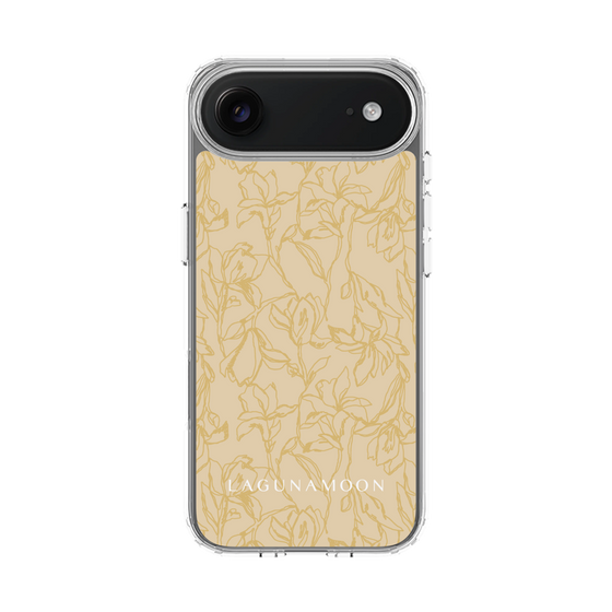 Slim Protection Case［ LAGUNAMOON - FlowerPattern - Yellow ］