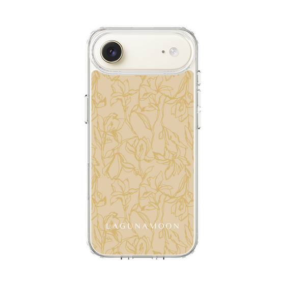 Slim Protection Case［ LAGUNAMOON - FlowerPattern - Yellow ］