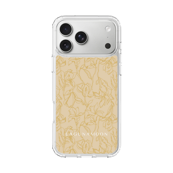 Slim Protection Case［ LAGUNAMOON - FlowerPattern - Yellow ］