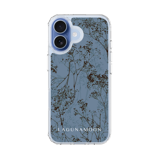 Slim Protection Case［ LAGUNAMOON - Botanical - Blue ］