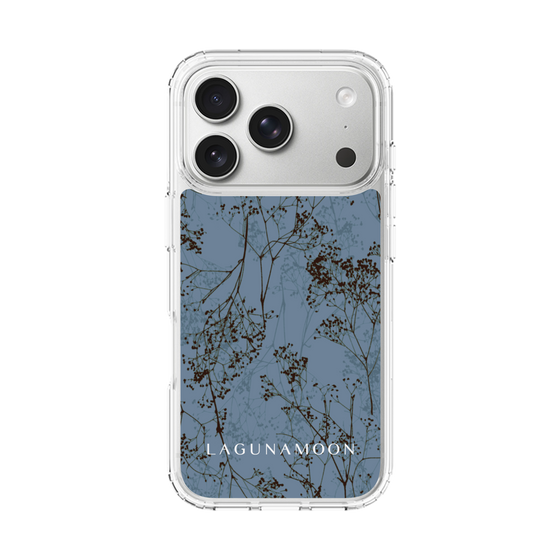 Slim Protection Case［ LAGUNAMOON - Botanical - Blue ］