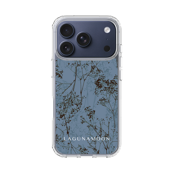 Slim Protection Case［ LAGUNAMOON - Botanical - Blue ］